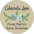 Social Distance Labels - Perfect for Weddings, Showers, Baptisms -Multiple Sizes