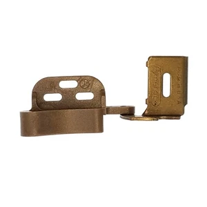 Amerock Marathon Right Hand Brass 1/2" Overlay Full Wrap Knife Hinge, D2665R-BB - Picture 1 of 3