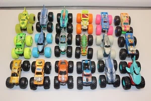 Monster Jam Trucks 1:64 Lot of 18 Mega-Wrex Megalodon Shark Wreak Etc. - Picture 1 of 9