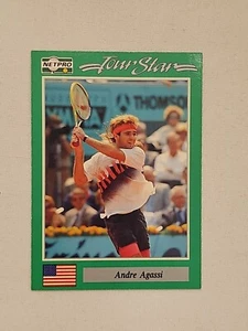 1991 Netpro ANDRE AGASSI rookie card ((( PROTOTYPE ))) RARE VARIATION PROTO TYPE - Picture 1 of 3