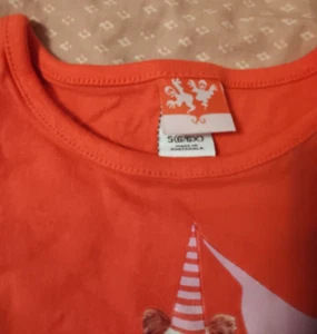 Vintage 2000s Target Girls 6/6X Orange Princess Dog Trick or Treat Shirt Top - Picture 1 of 3