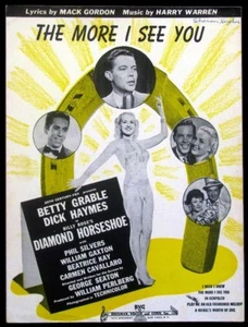 The More I See You - Partituras - Betty Grable y Dick Haymes en portada 1945 - Imagen 1 de 1