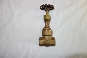 NEW CRANE 1/4" NPT THREADED BRASS BRONZE GATE VALVE MODEL 431 150S 300 CWP - Picture 1 of 6