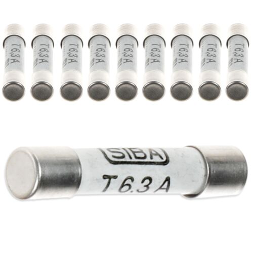 6.3mm x 32mm FUSES 6.3A FOR RATIONAL COMBI STEAM OVEN CERAMIC 6.3 AMP PACK OF 10