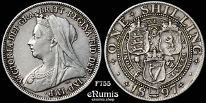 Großbritannien, Victoria, Shilling 1897, ss+ - Bild 1 von 6