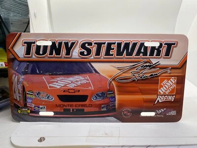 Placa de matrícula de plástico vintage NASCAR Tony Stewart Home Depot Pontiac 2000 Foto 1 de 4