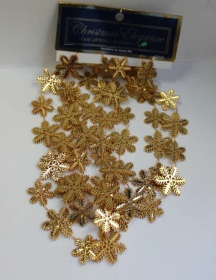 Sparkling Snowflakes Christmas Garlands, Blue, Teal and Silver - 84" Each Turquo - Image 1 of 3