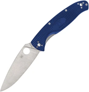 Spyderco Resilience Lightweight Blue FRN Folding CPM-S35VN Pocket Knife 142PBL - Picture 1 of 2