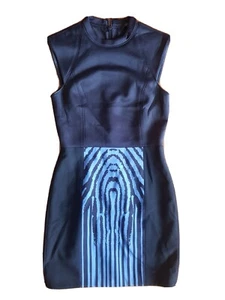 Tibi Zebra Print Black & Blue Dress - US 2 - Bild 1 von 7