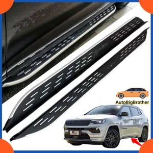 Fits for Jeep Compass 2023 2024 Fixed Running Boards Side Steps Pedals Nerf Bar - Imagen 1 de 12