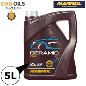 *NEW* MANNOL 7720 CERAMIC 5w30 C2/C3 DEXOS2 API SN BMW LL04 VW 505 RN17 C30 5L - Picture 1 of 1