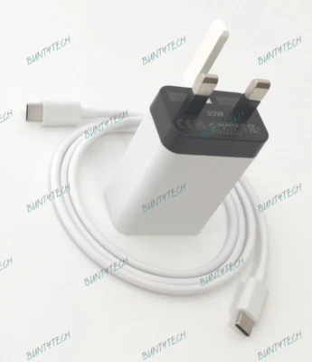 Genuine Google Pixel 5 /4a 5G / 8 Pro 30W Fast Charge Wall Plug & USB-C Cable - Image 1 of 4