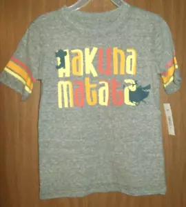 New Boy's Disney Lion King Hakuna Matata Tee Shirt, Sz 4 - Picture 1 of 2