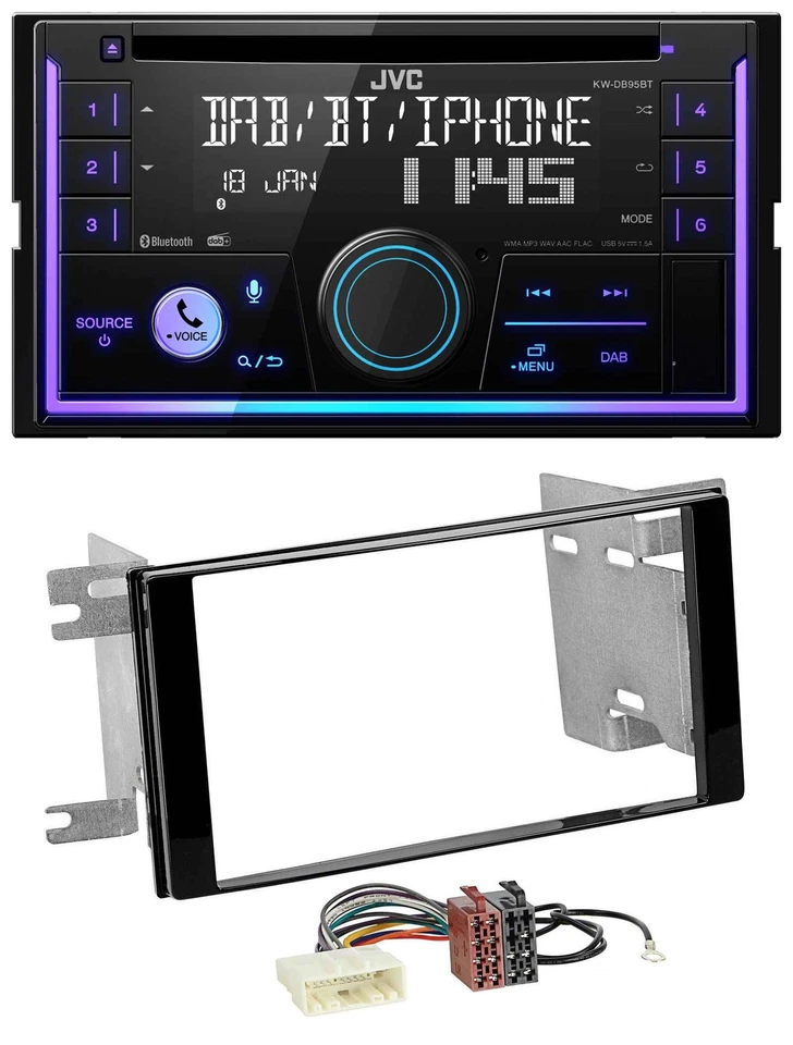JVC MP3 USB 2DIN DAB Bluetooth CD Autoradio für Subaru Impreza Forester 07-12 - Bild 1 von 4