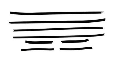 Kit de fieltro barrido de ventana para Mercury Cougar 1971-1973 cupé de 2 puertas hecho en EE. UU. Foto 1 de 4