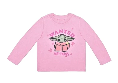 Camiseta rosa manga larga gráfica de bebé Yoda Star Wars 9M de Rookie Dokie para niñas nueva con etiquetas Foto 1 de 2