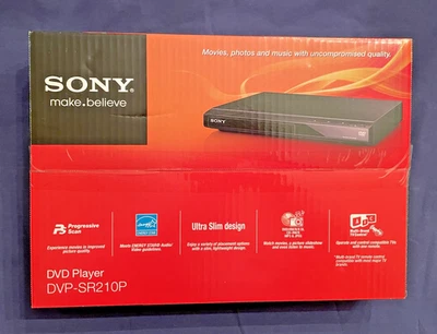 Sony Progressive Scan CD & DVD Player New | DVP-SR210P No Ethernet or HDMI Ports - Image 1 of 4