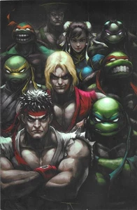 Teenage Mutant Ninja Turtles Vs. Street Fighter #5 Virgin Variant. - Picture 1 of 2
