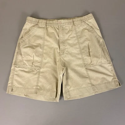 Pantalones Cortos Bugle Boy Para Hombre Talla 34W Beige Cintura Elástica Informales Caqui Exterior Foto 1 de 4