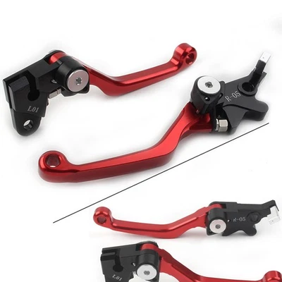 Palancas de embrague de freno pivote rojo para Honda XR250 1995-2007 XR400 Foto 1 de 4