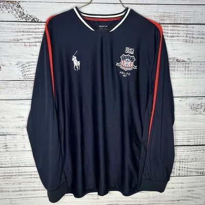Polo Sport Ralph Lauren Performance Soccer Shirt Jersey PRLFC Team USA Men’s 2XL - Image 1 of 4