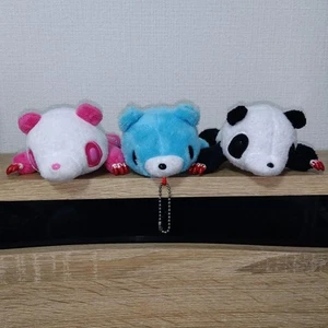 Chax GP Oso sombrío acostado peluche mascota bola cadena Pandatone conjunto de 3 - Imagen 1 de 16