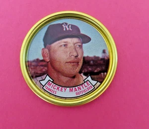1964 Topps Mickey Mantle # 120/120 Metall Münze Pin All Star Yankees NEUWERTIG!! - Bild 1 von 5