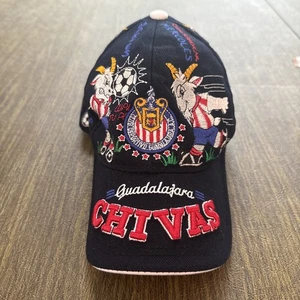 VTG 90s MEX Chivas Club Deportivo Guadalajara Sportswear Hat Cap - Picture 1 of 5