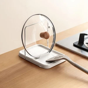 Pot Lid Holder, Lid and Spoon Rest Holder for Kitchen Counter, Foldable Pan L... - Picture 1 of 7