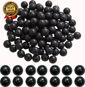 100 X .68 Palline Cal per Autodifesa e Pratica, Riutilizzabili .68 Munizioni Plastica Solida - Foto 1 di 2