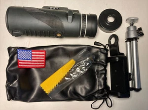 Monocular Telescope 40x60 High Powered With Smartphone Adapter & Tripod XFLIES - Picture 1 of 8