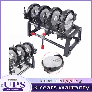 HDPE PP PE Butt Fusion Welding Machine Manual Piping Pipe Fusion Welder 4 Clamps - Picture 1 of 12