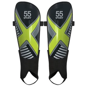 55 Sport X-Force Club Football Shin Guards With Ankle Guard Kids Adult Boys Mens - Picture 1 of 6