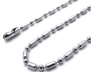 2 BALL CHAIN 2.4 mm STAINLESS STEEL 24 inch NECKLACE CHAINS jewelry necklaces - Picture 1 of 1
