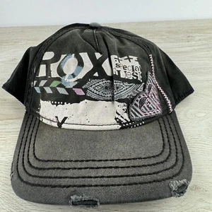 Vintage Roxy Gray Adjustable Hat Adult Size Baseball Hat Cap - Picture 1 of 12