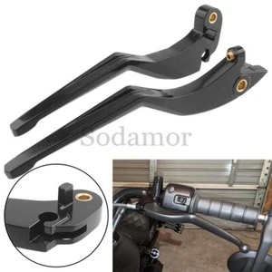 2pcs Brake Clutch Levers Handlebar Black For Indain Scout Sixty Bobber 2017-2023 - Picture 1 of 14