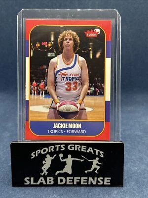 Tarjeta personalizada inspirada en Fleer de Jackie Moon Will Ferrell de la película semiprofesional 1986 Foto 1 de 2