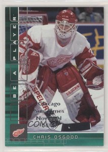 2001 ITG Be A Player Memorabilia Emerald Chicago Sun-Times Nov /10 Chris Osgood