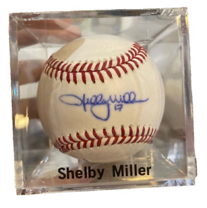 Shelby Miller Signed OML Baseball MLB Perfect!!