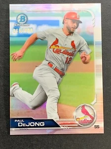 2019 Bowman Chrome Prospects Refractor #93 Paul DeJong Cardinals #'d 365/499 - Picture 1 of 6