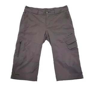 Columbia Titanium Pants Womens 10 Packable Crop Hiking Nylon Pockets Nylon Gray - Picture 1 of 15