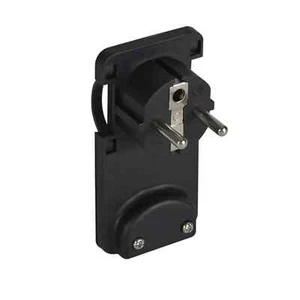 SPINA PIATTA SALVASPAZIO SCHUKO ULTRAPIATTA NERA 16A 2P+T 230V ECOVA 30184 - Foto 1 di 3