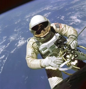 Astronaut Ed White First American Spacewalker Gemini Program 12X12 PHOTOGRAPH - Picture 1 of 1