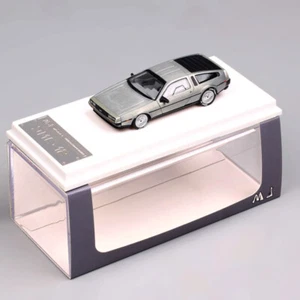 MS 1/64 Scale DeLorean DMC 12 Back To The Future Diecast Toy Vehicle Car Model - Picture 1 of 12