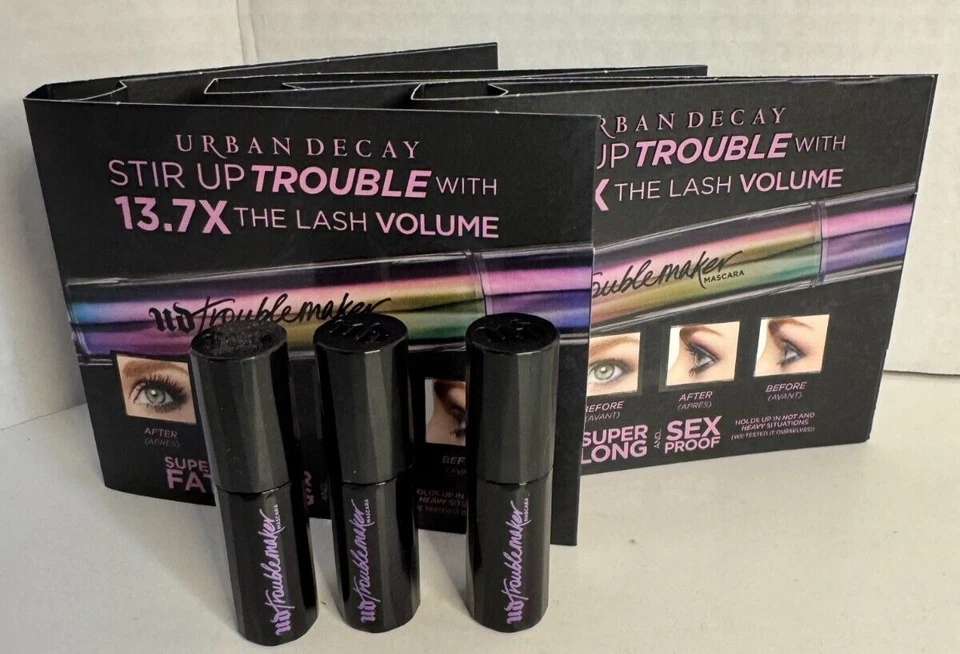 NEW❤ 3Pc URBAN DECAY DOUBLE TROUBLE TROUBLEMAKER Mascara Travel size - Image 1 of 1