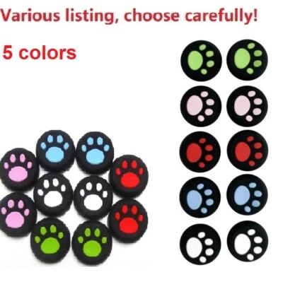 10pcs Silicone Joystick Thumbstick Cover Grips for PS5, PS4, PS3, PS2, Xbox - Image 1 of 4