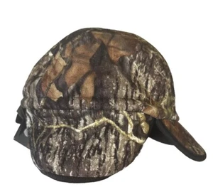 Hot Shot Mossy Oak Spandex Binding Anti Odor Camo Hat With Ear Neck Flaps One Sz - Picture 1 of 14