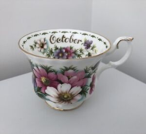 ROYAL ALBERT FLOWER OF THE MONTH OCTOBER COSMOS SINGLE CUP