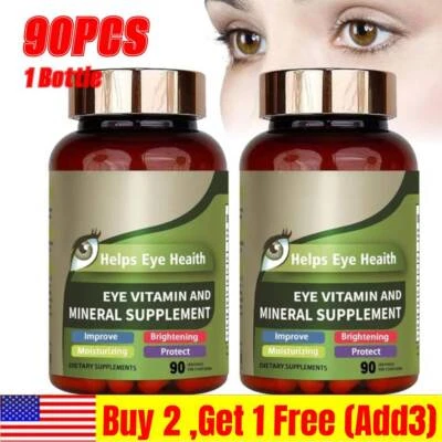 ISRONUY US Eye Vitamin & Mineral Supplement Advanced Formula with Lutein - Eye Health