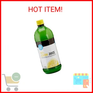 Amazon Brand - Happy Belly 100% Lemon Juice, Bottle, 32 fl oz (Pack of 1) - Picture 1 of 2